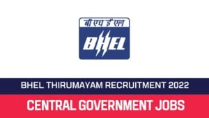 Read more about the article BHEL Thirumayam Recruitment 2022 Apply For 25 Apprentice Vacancies