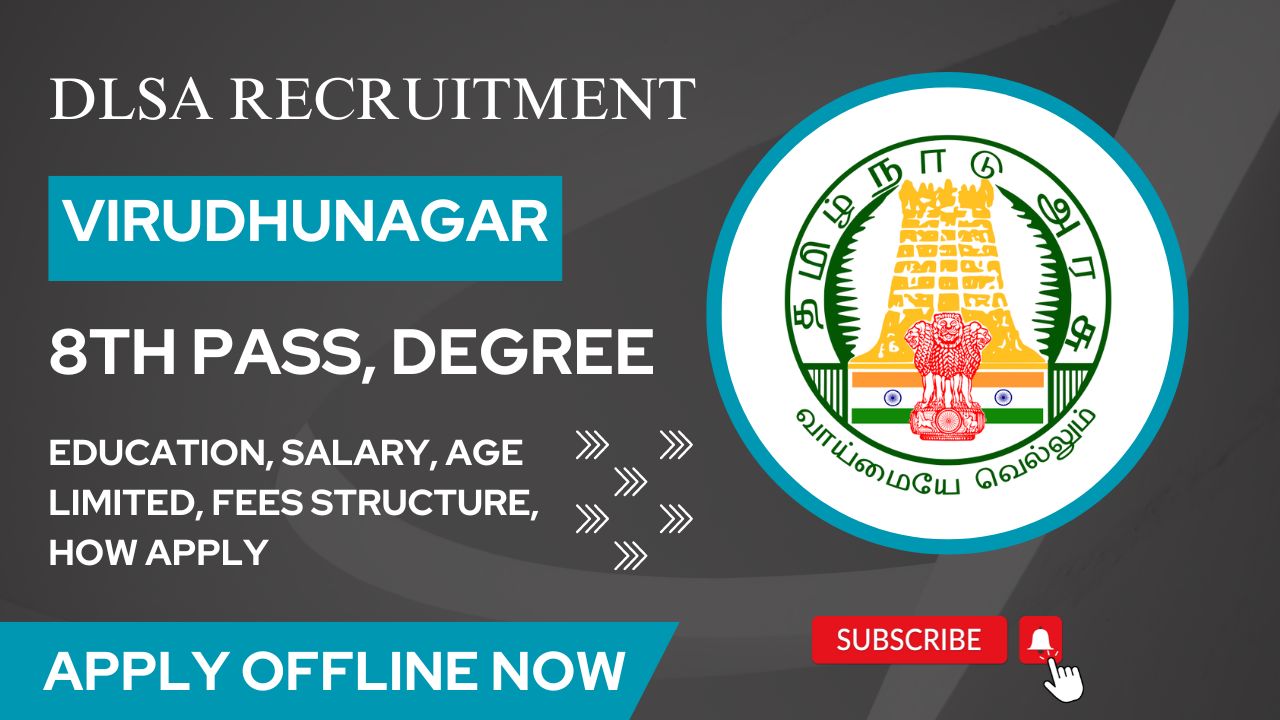 Virudhunagar DLSA Recruitment 2023 03 Office Assistant Posts