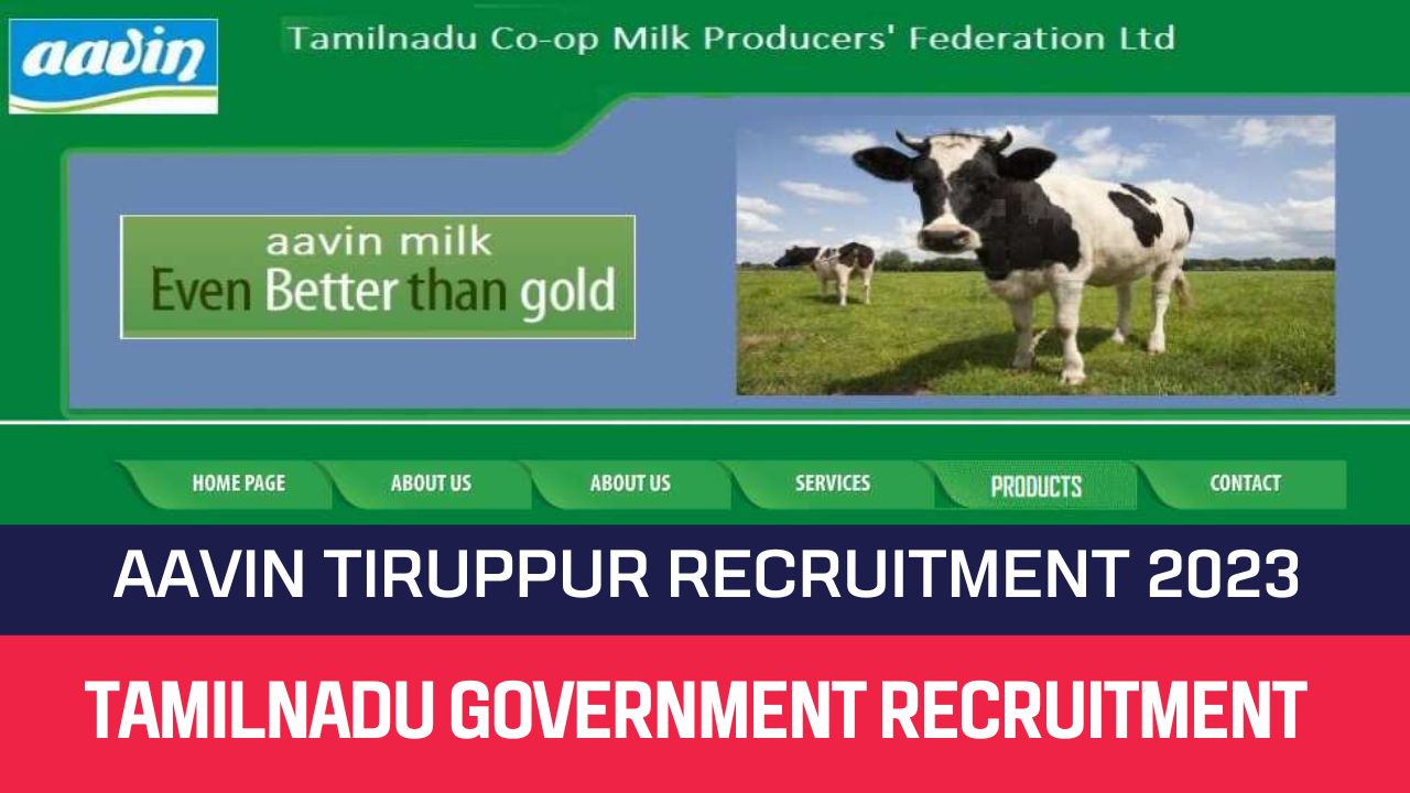AAVIN Tiruppur Recruitment 2023 Veterinary Consultants Posts