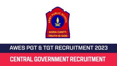 AWES Recruitment 2023 PGT, TGT & PRT Posts