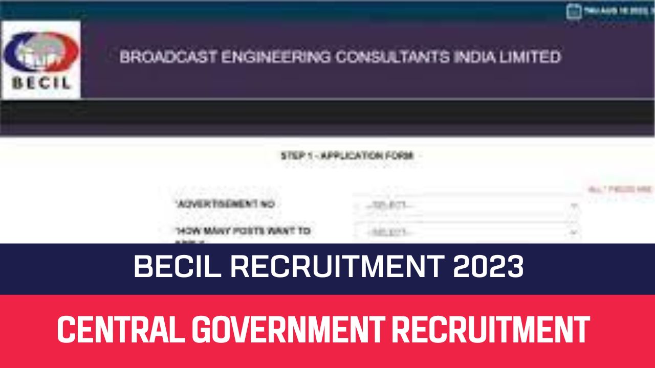 BECIL Recruitment 2023 12 DEO & MTS Posts
