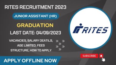 RITES Recruitment 2023 16 Junior Assistant (HR) Posts