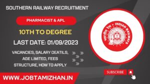 Read more about the article Southern Railway Chennai Recruitment 2023 124 Pharmacist & ALP Posts