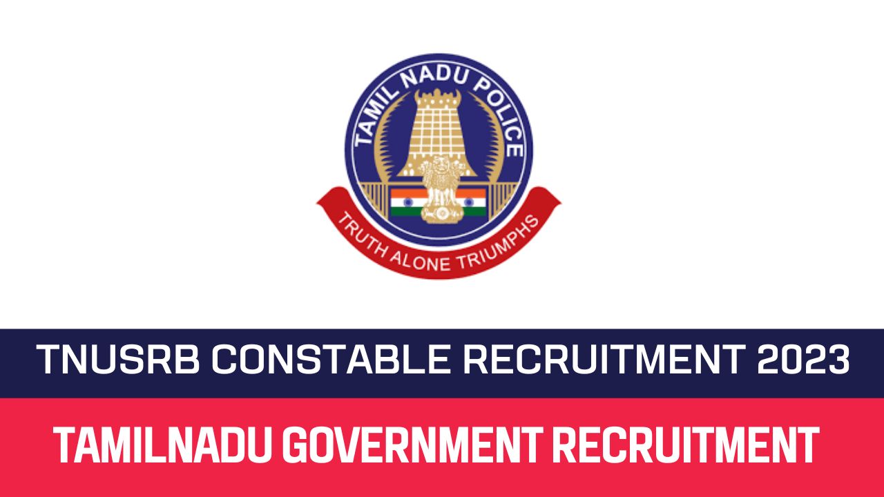 TNUSRB Recruitment 2023 3359 Constable Posts