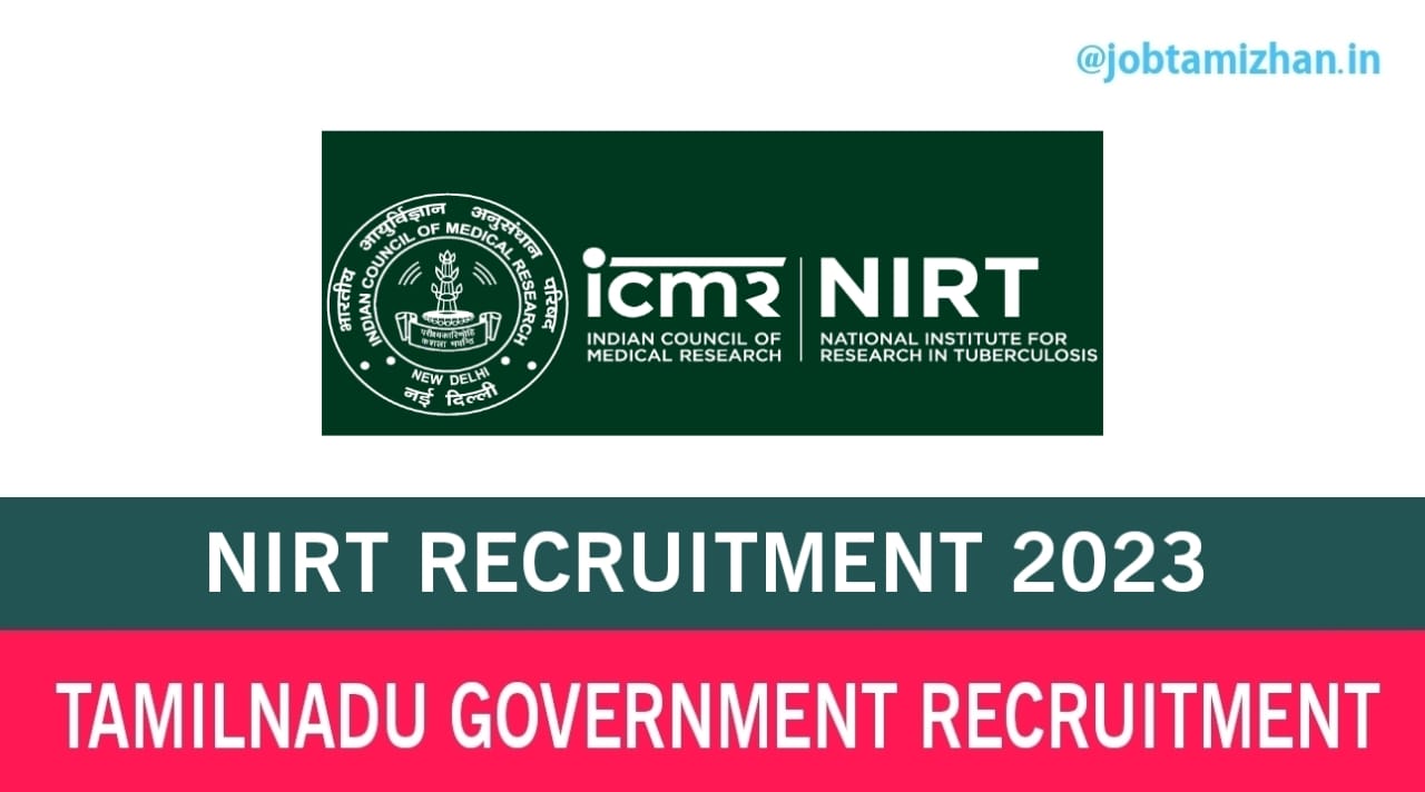 NIRT Recruitment 2023 Project Technical Support Posts