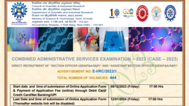 CSIR CASE Recruitment 2024 444 SO & ASO Posts