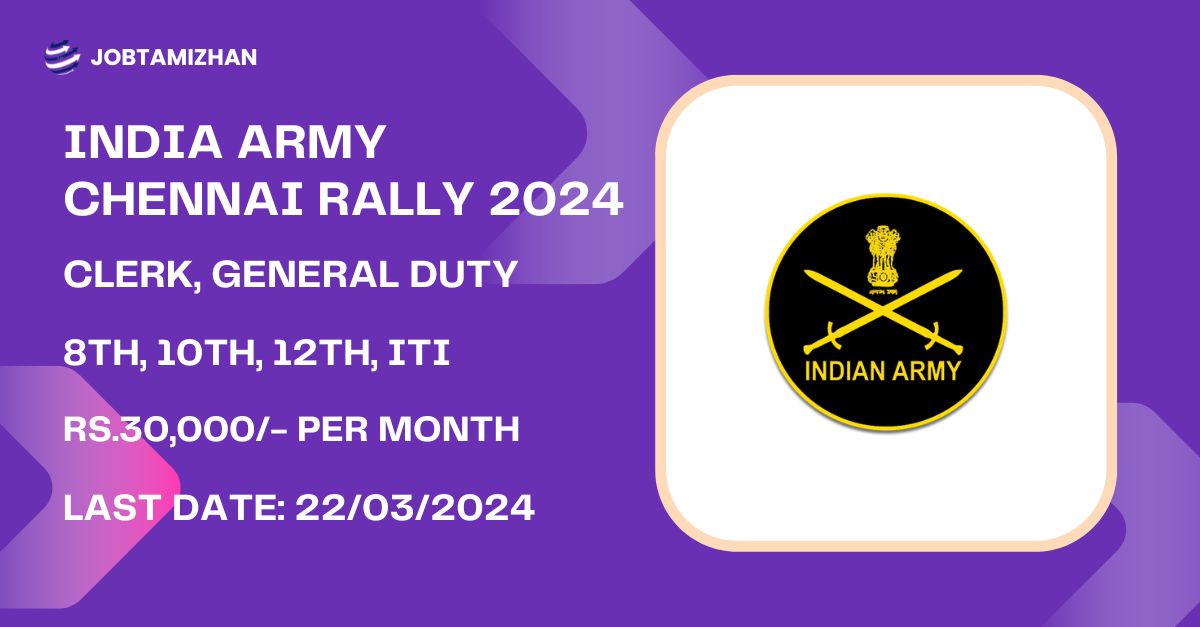 Indian Army Recruitment Chennai Rally 2024