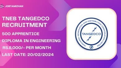 TNEB TANGEDCO Recruitment 2024 500 Apprentice Posts