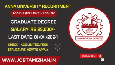 Anna University Recruitment 2024 Opening for 88 Assistant Professor Posts, Check Eligibility Details.