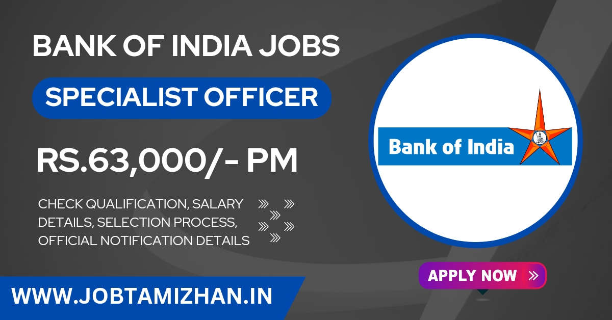 Bank of India SO Recruitment 2024 143 Specialist Officer Posts; Apply Now!