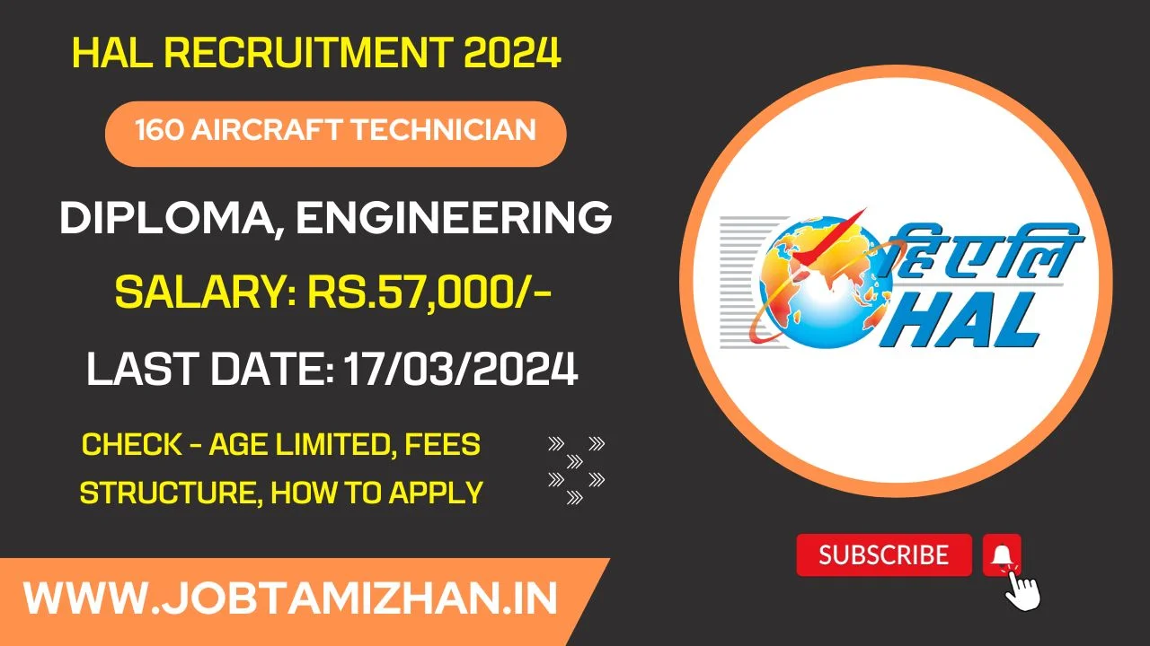HAL Aircraft Recruitment 2024 Released for 160 Vacancy, Apply Now!
