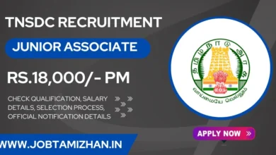 TNSDC Recruitment 2024 11 Junior Associate Posts, No exam & No fess, Apply Now!