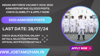 Indian Air Force Vacancy 2024 2500 Agniveer Intake 022025 Posts; Check Eligibility & Apply Now!