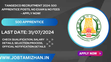 TANGEDCO Recruitment 2024 500 Apprentice Posts, No Exam & No Fees - Apply Now!