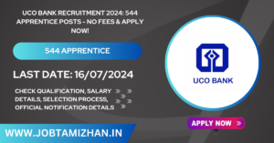 Read more about the article UCO Bank Recruitment 2024: 544 Apprentice Posts – No Fees & Apply Now!