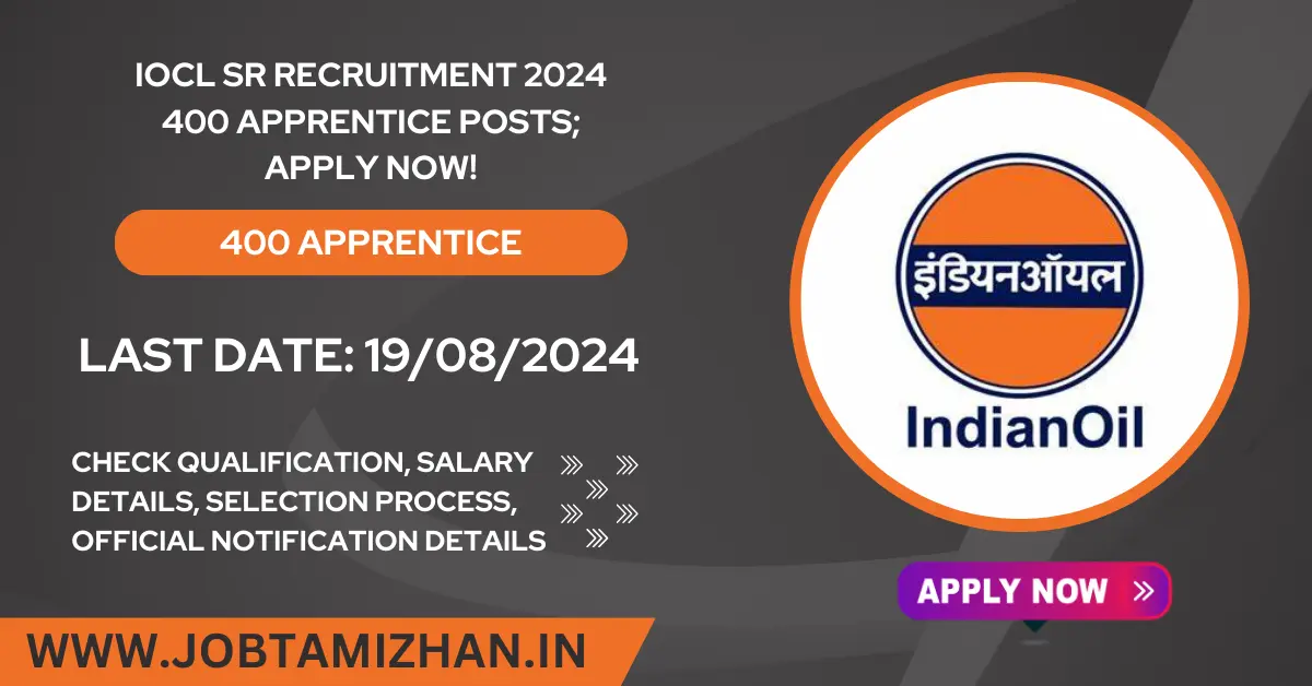 Read more about the article IOCL SR Recruitment 2024: 400 Apprentice Posts – Apply Now!