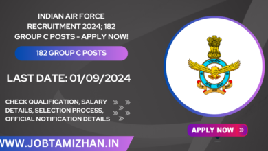 Indian Air Force Recruitment 2024; 182 Group C Posts - Apply Now!