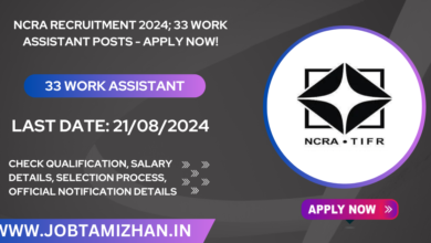 NCRA Recruitment 2024; 33 Work Assistant Posts - Apply Now!