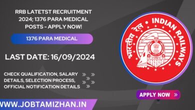 RRB Latest Recruitment 2024