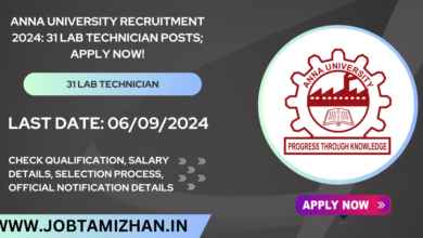 Anna University Recruitment 2024 31 Lab Technician Posts; Apply Now!