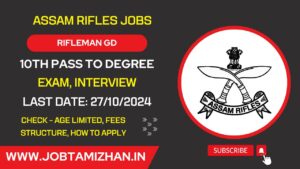 Read more about the article Assam Rifles Recruitment Rally 2024: Apply for Rifleman/ Riflewoman (GD) Posts