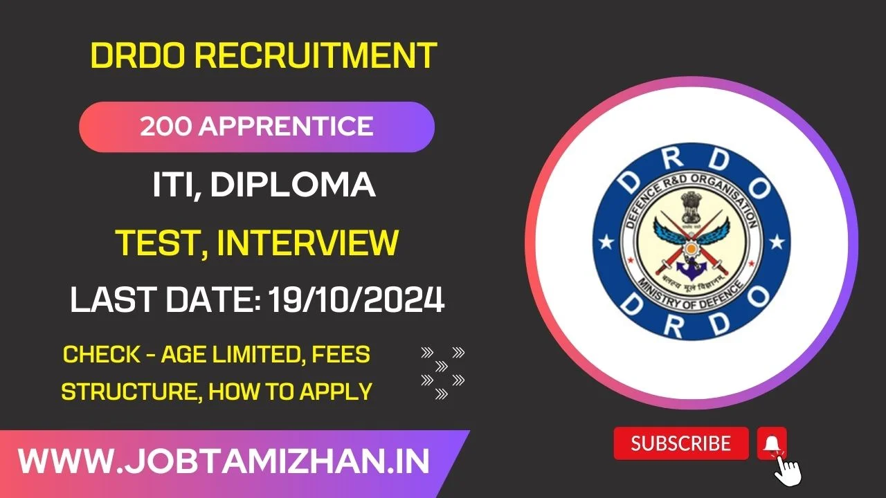 DRDO Apprentice Recruitment 2024