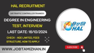 Read more about the article HAL Recruitment 2024: Notification for Air Traffic Controller Trainee Positions. Check Eligibility Criteria!