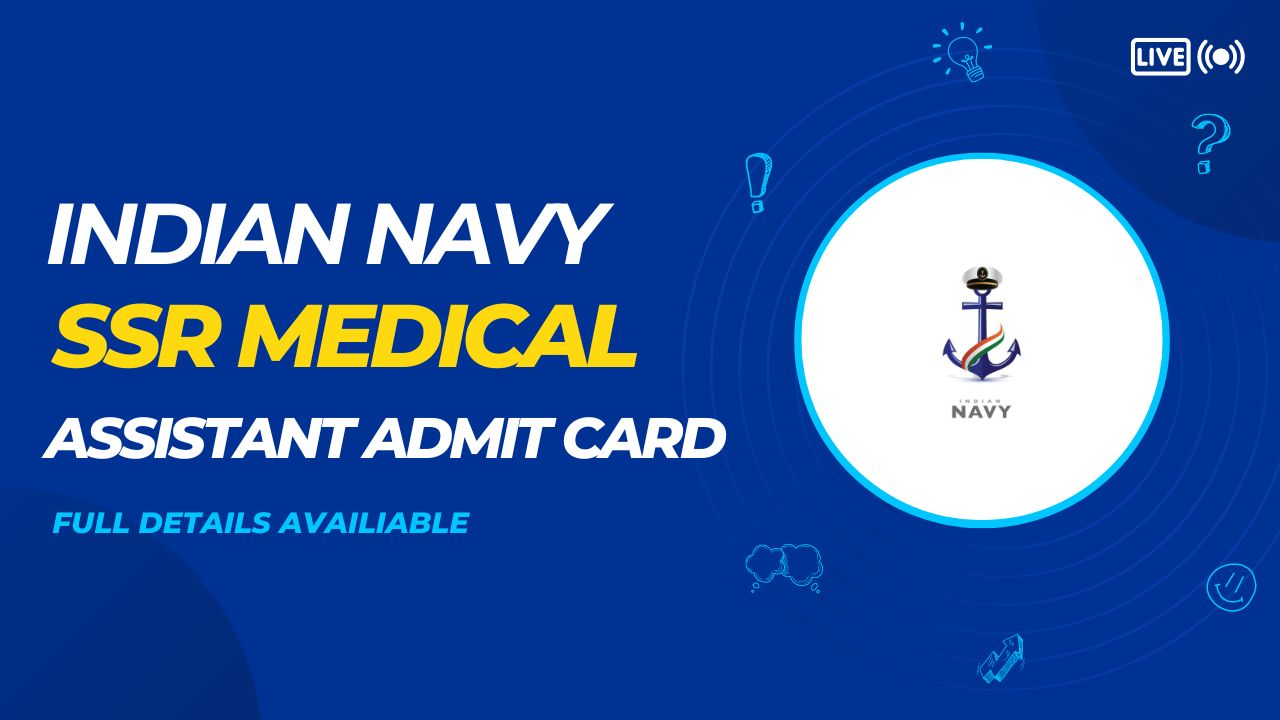 Indian Navy SSR Medical Assistant