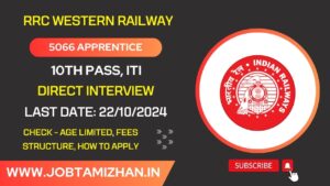 Read more about the article RRC Western Railway Recruitment 2024: Notification for 5,066 Apprentice Vacancies, Apply Now!