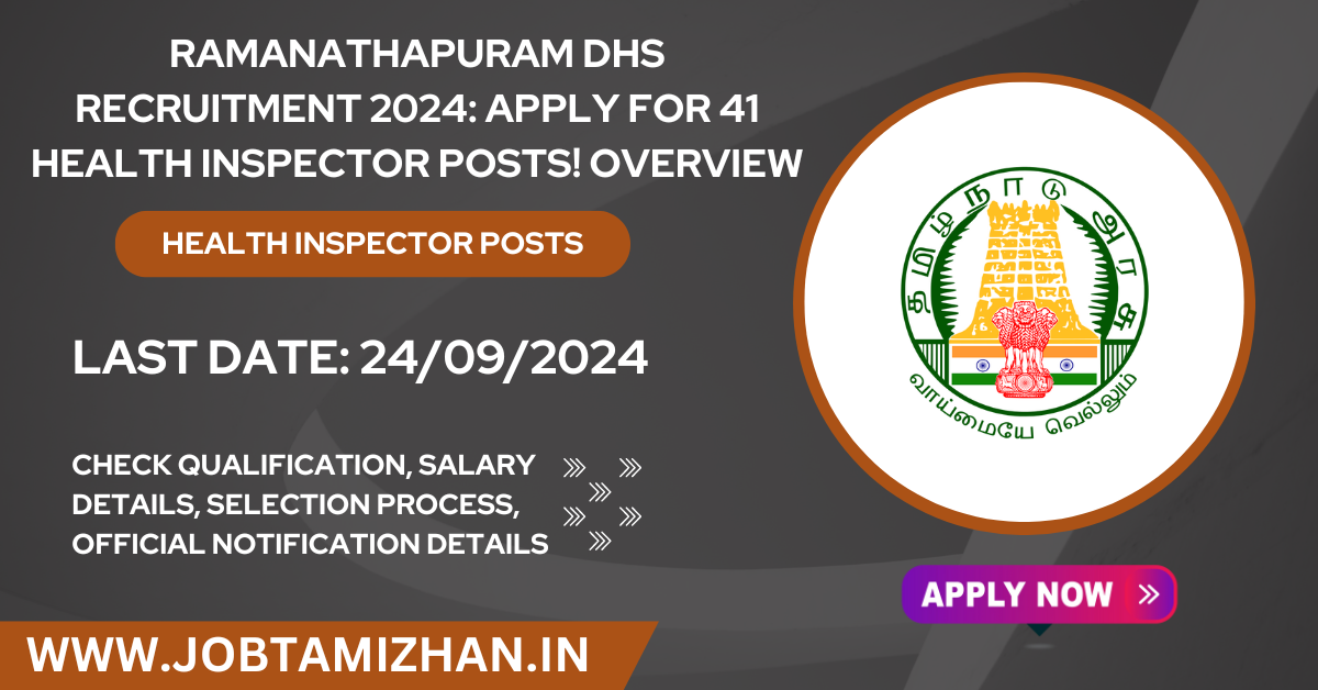 Ramanathapuram DHS Recruitment 2024