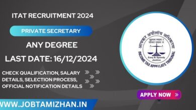 ITAT Recruitment 2024 Apply for 35 Private Secretary Positions, Check Eligibility Criteria!