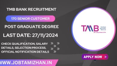 TMB Bank Recruitment 2024 Apply for 170 Senior Customer Service Executive (SCSE) Posts - Check Eligibility Criteria!